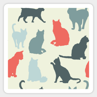 A collection of cats Sticker